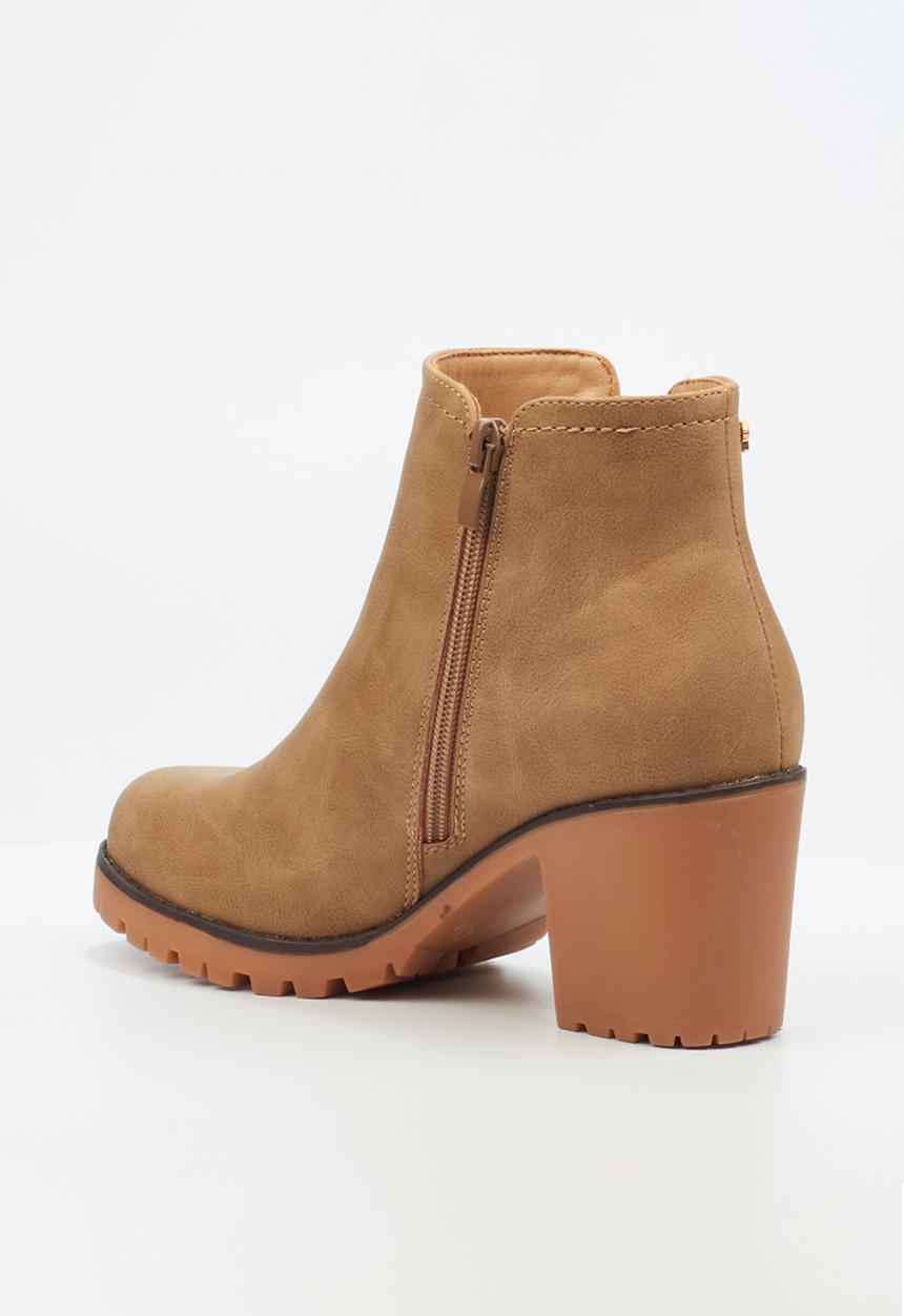 Butterfly Feet - Esther 4 block heel boot - beige