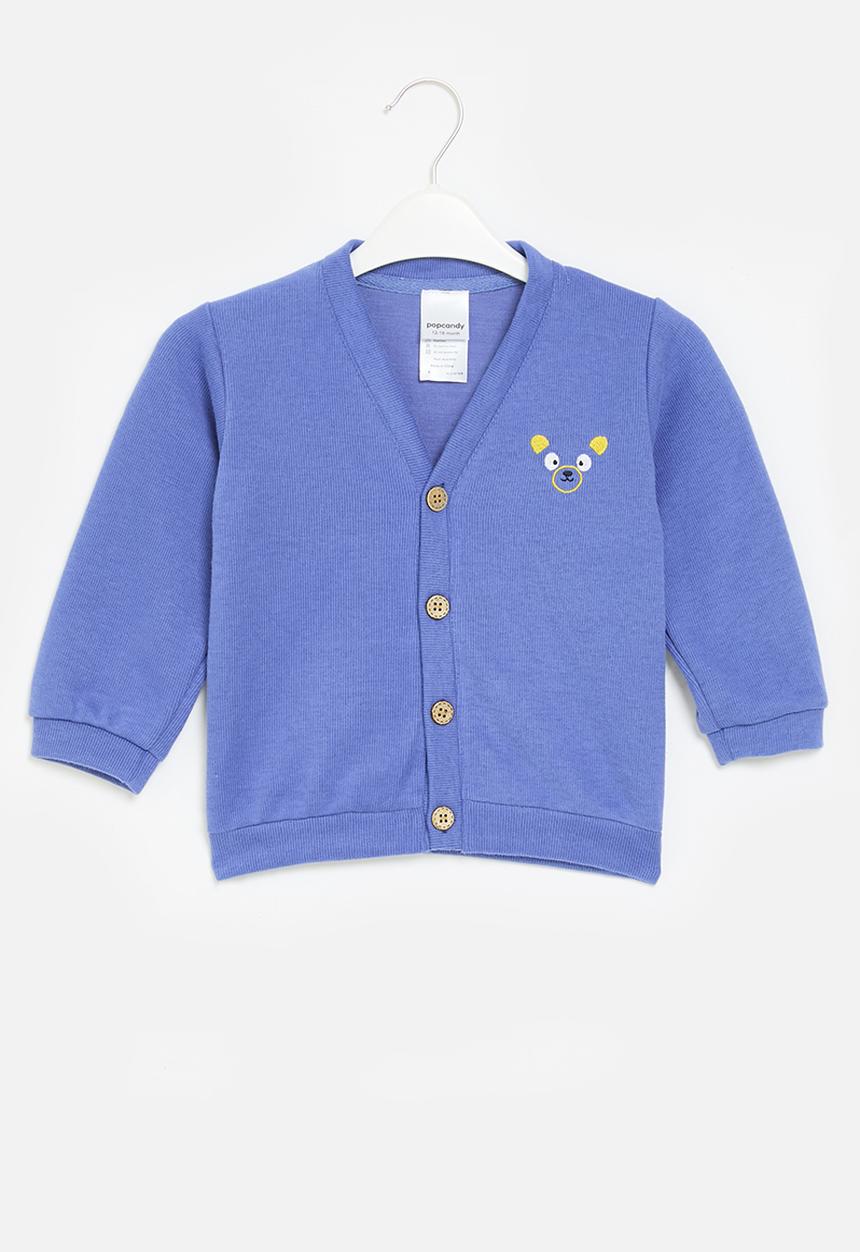 Pop Candy - Button down cardigan - blue