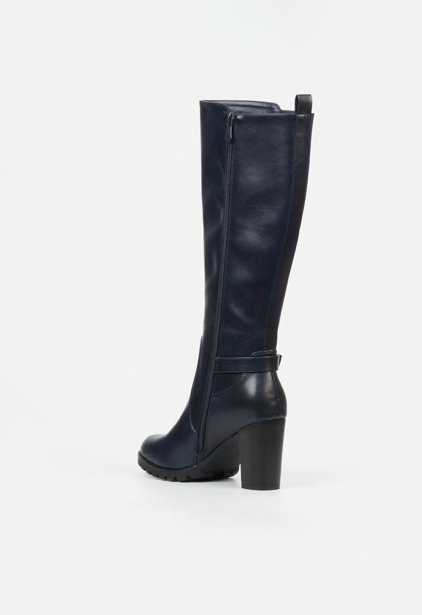 Butterfly Feet - June 6 block heel boot - navy