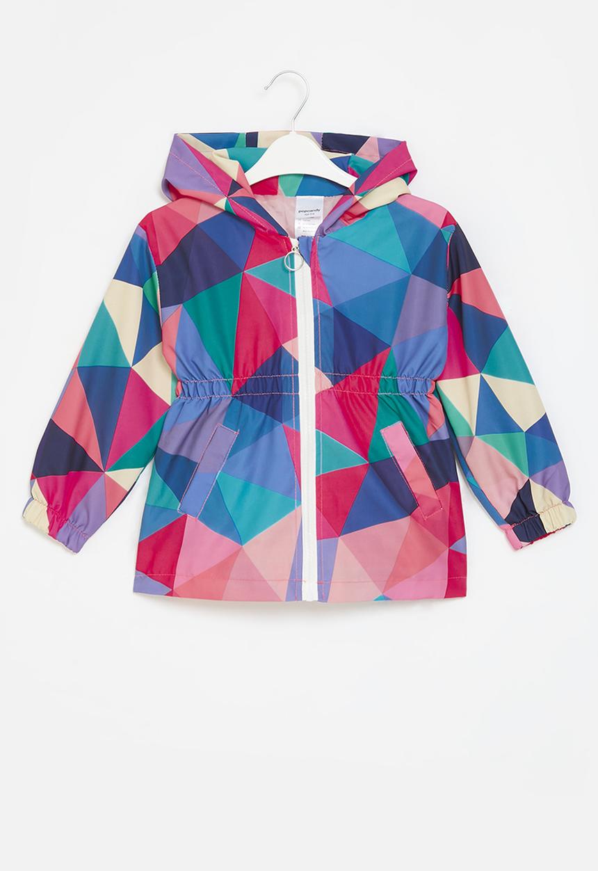Pop Candy - Hooded printed jacket - pink & blue