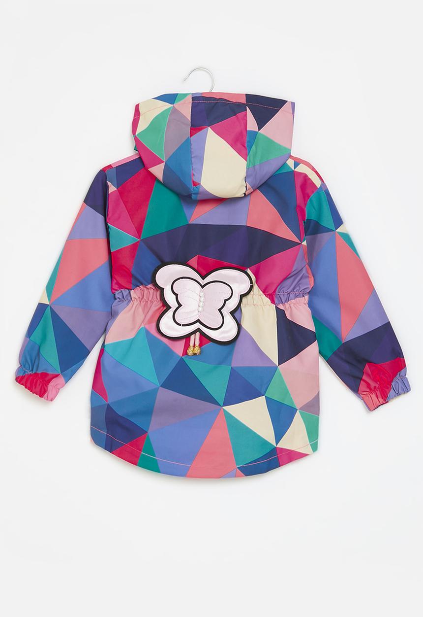 Pop Candy - Hooded printed jacket - pink & blue