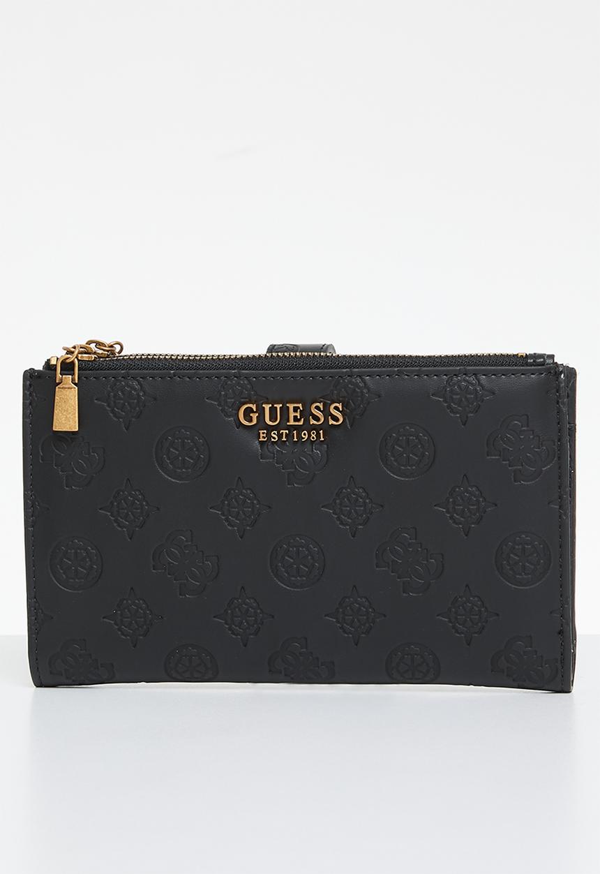 GUESS - Laurel slg double zip organizer - black