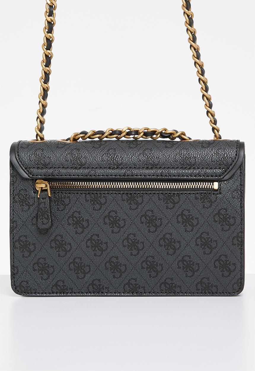 GUESS - Izzy convertible xbody flap - coal logo