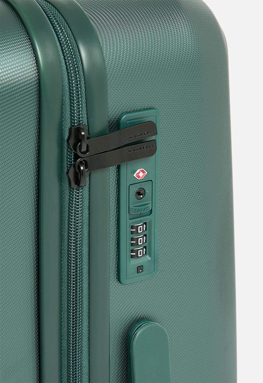 Jo Borkett - Gatsby 4-Wheel Trolley Case - Eden Green