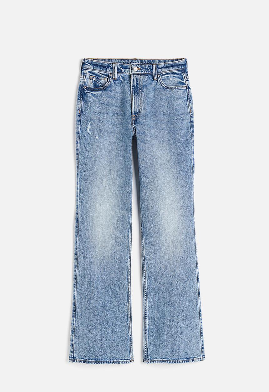 H&M - Curvy fit bootcut high jeans - blue