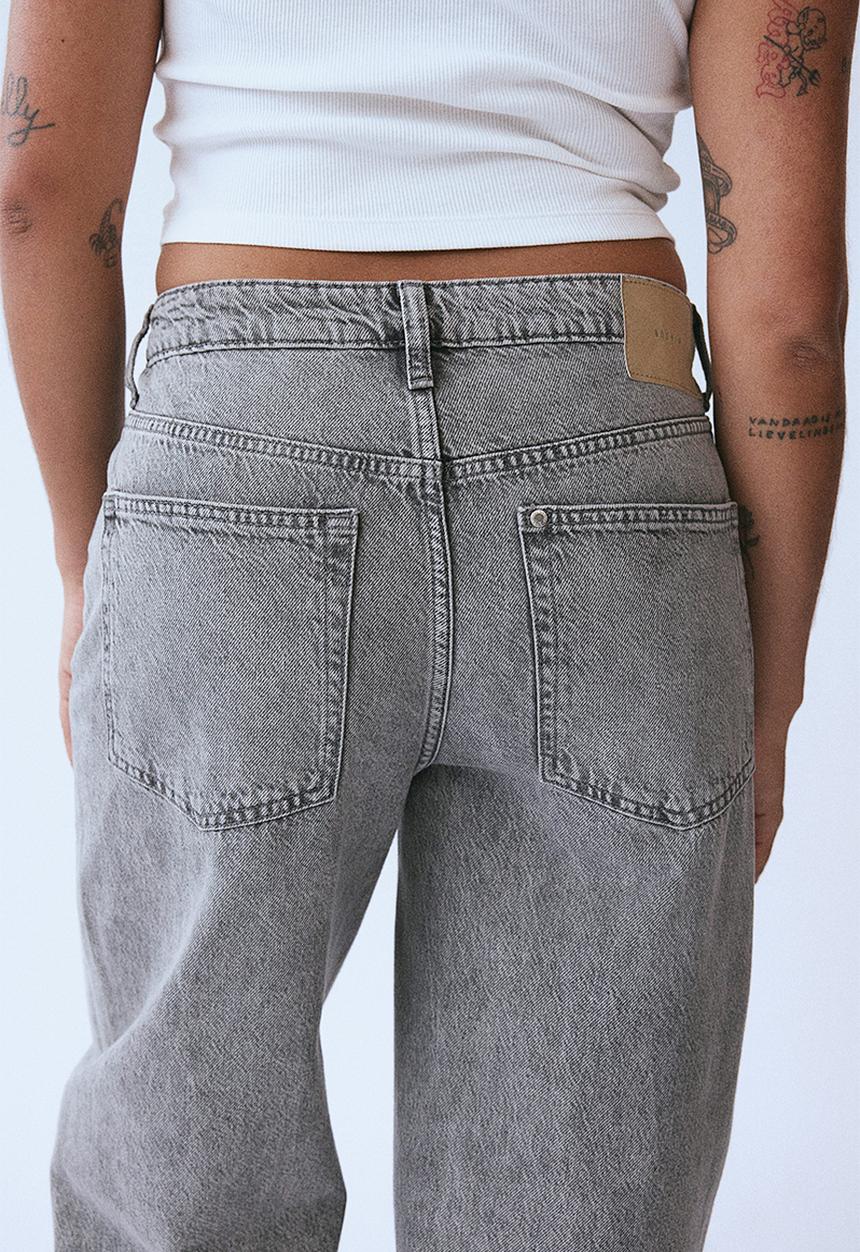 H&M - Baggy high jeans - grey