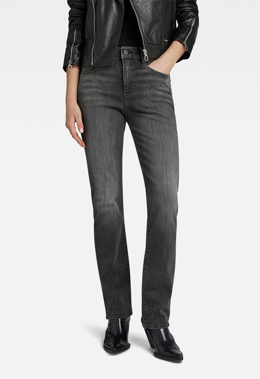 G-STAR - Strace Straight Jeans Wmn - Worn In Black Moon