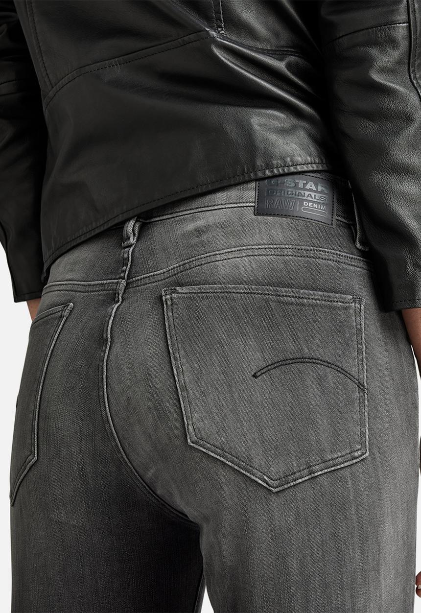 G-STAR - Strace Straight Jeans Wmn - Worn In Black Moon