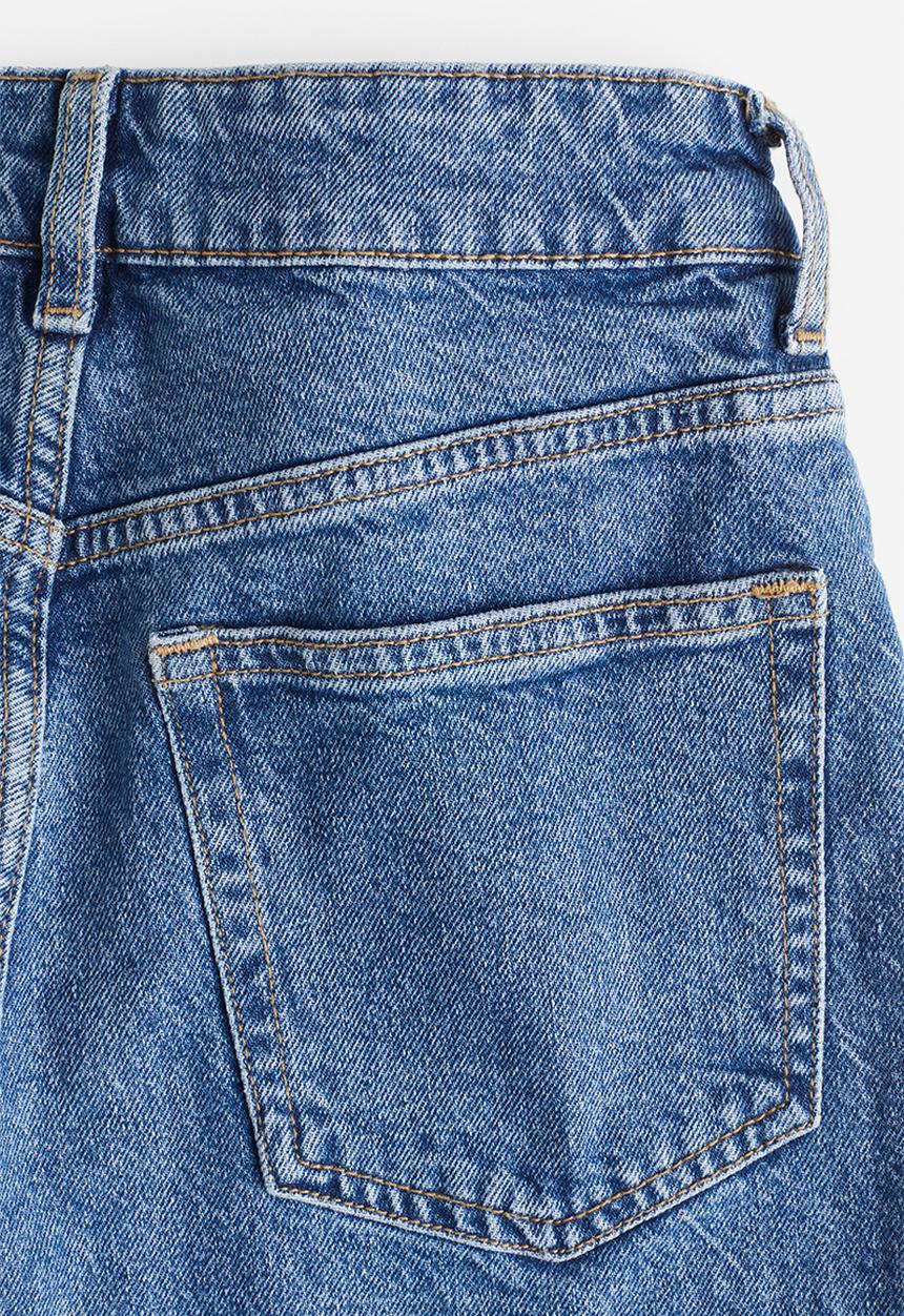 H&M - Slim mom high ankle jeans - blue