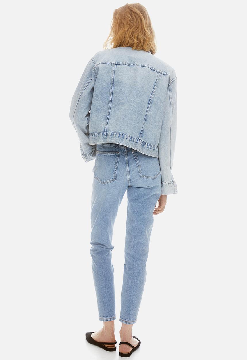H&M - Slim mom high ankle jeans - blue