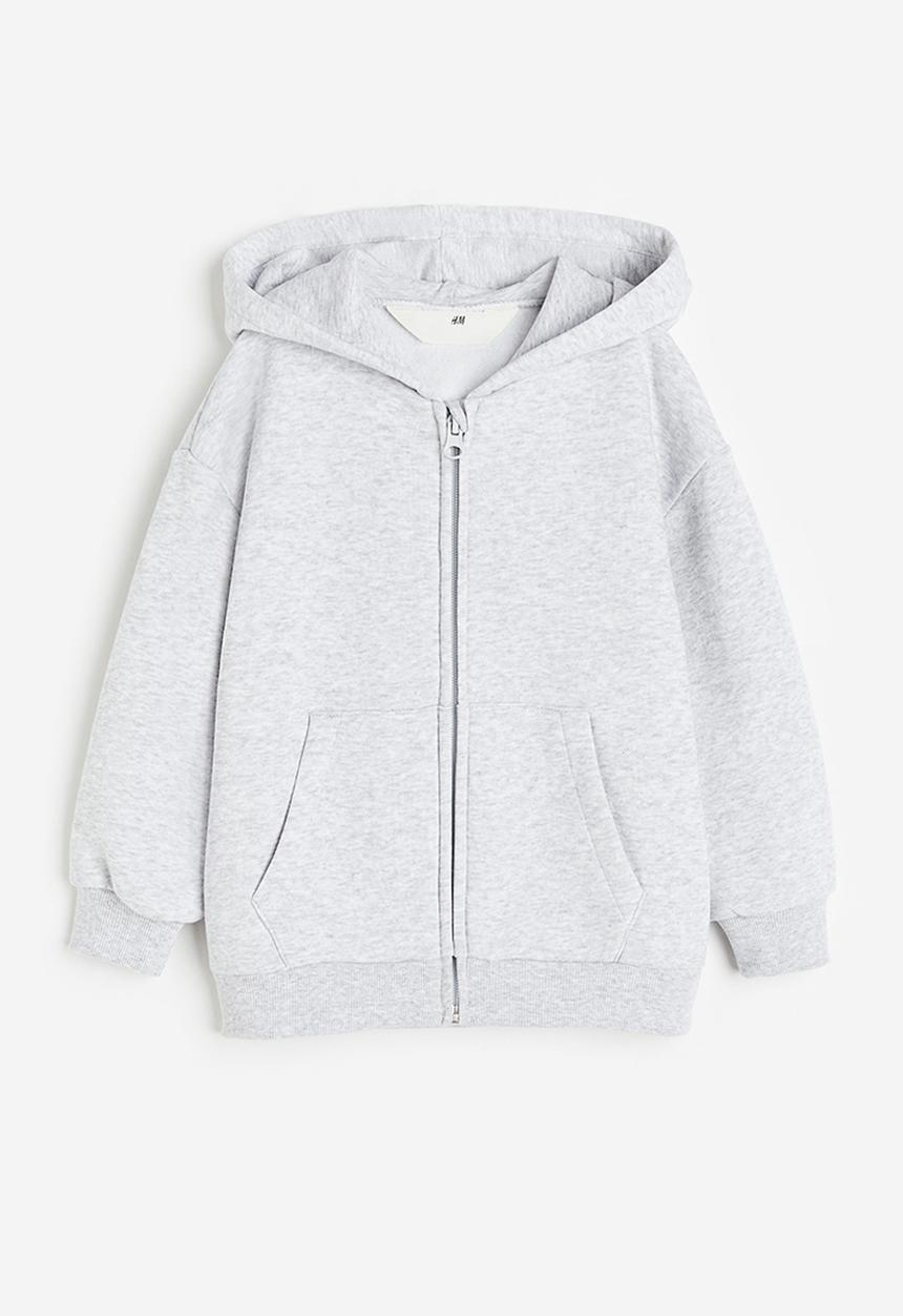 H&M - Zip-through hoodie - grey