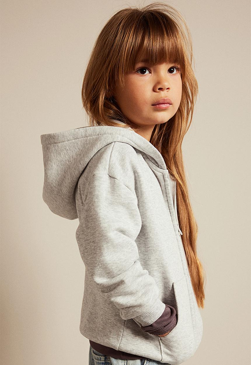 H&M - Zip-through hoodie - grey