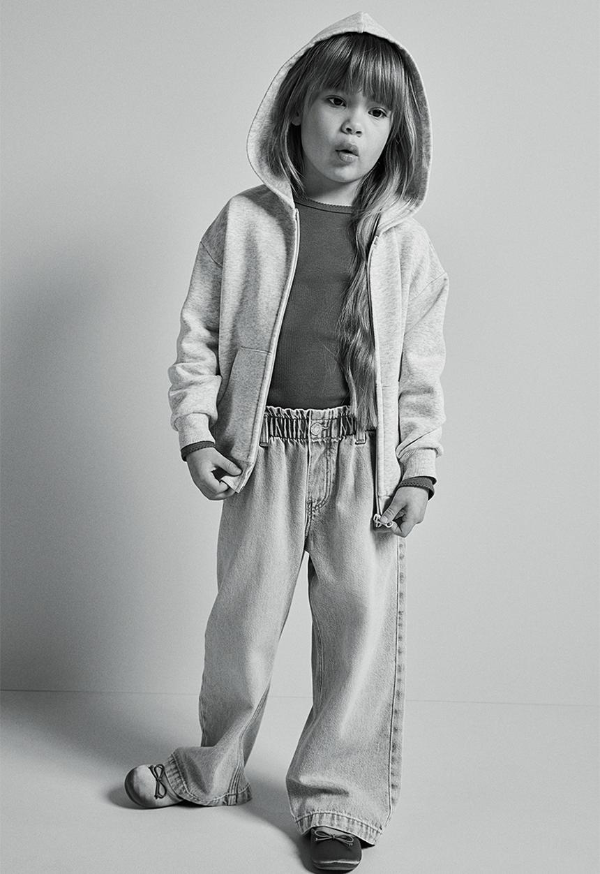 H&M - Zip-through hoodie - grey