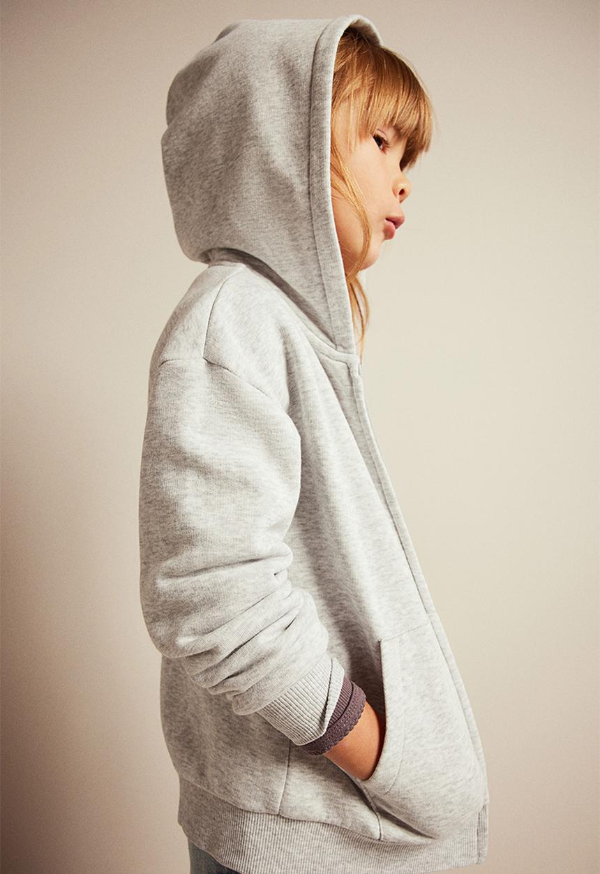 H&M - Zip-through hoodie - grey
