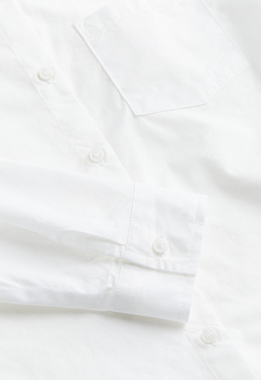 H&M - Cotton poplin shirt - white