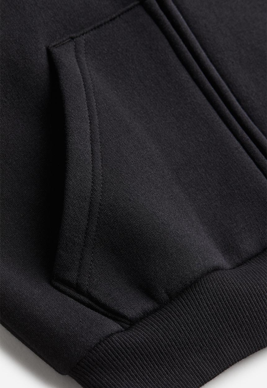 H&M - Oversized zip-through hoodie - black