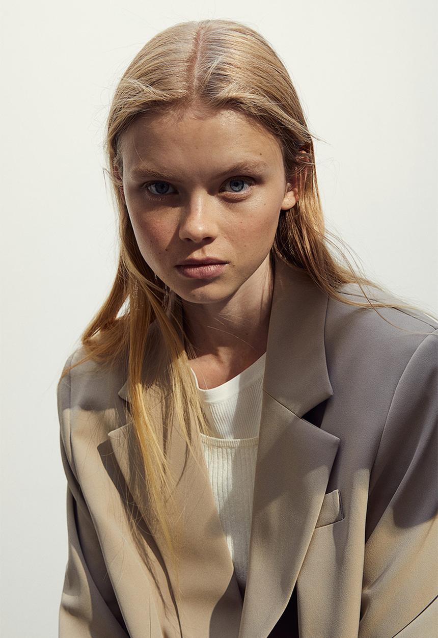 H&M - Double-breasted blazer - beige