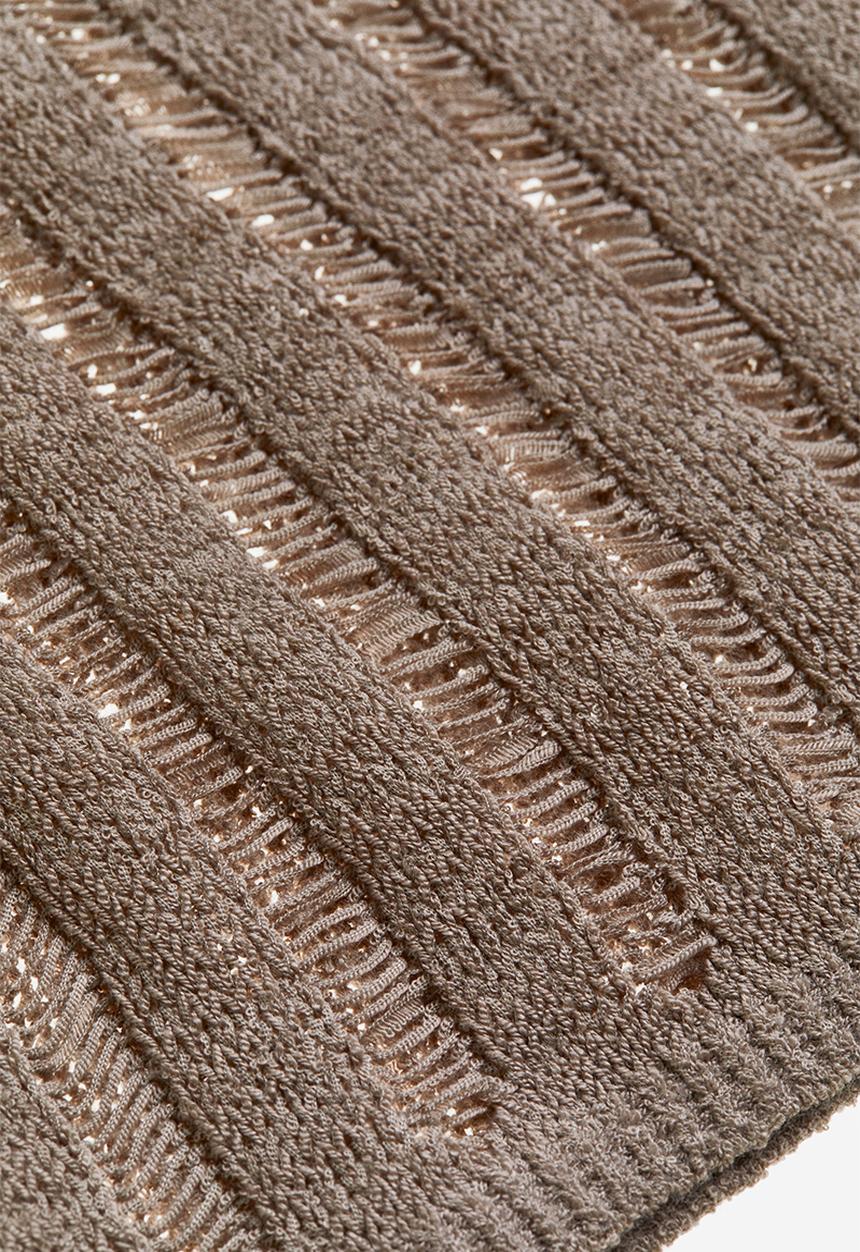 H&M - Ladder-stitch-look knitted top - beige