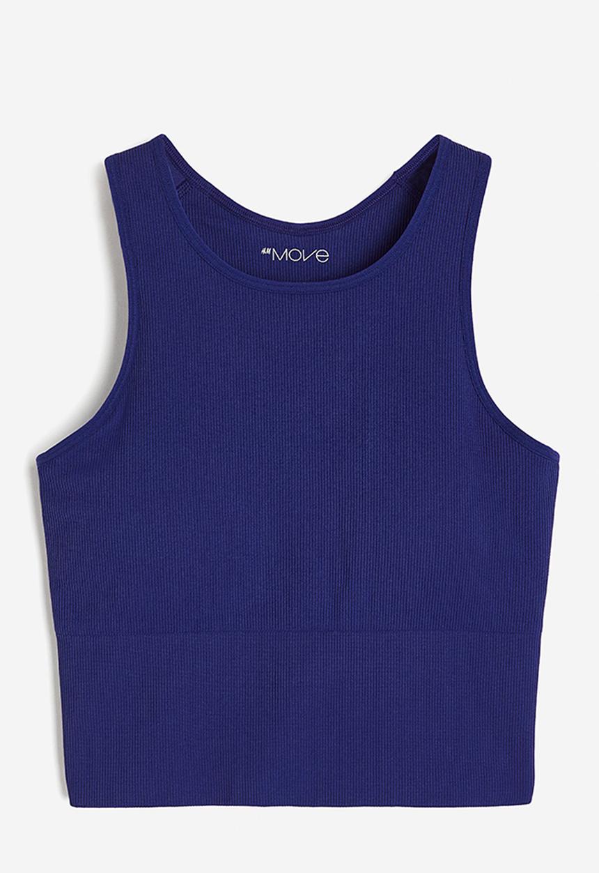 H&M - Drymove™ medium support sports bra - blue