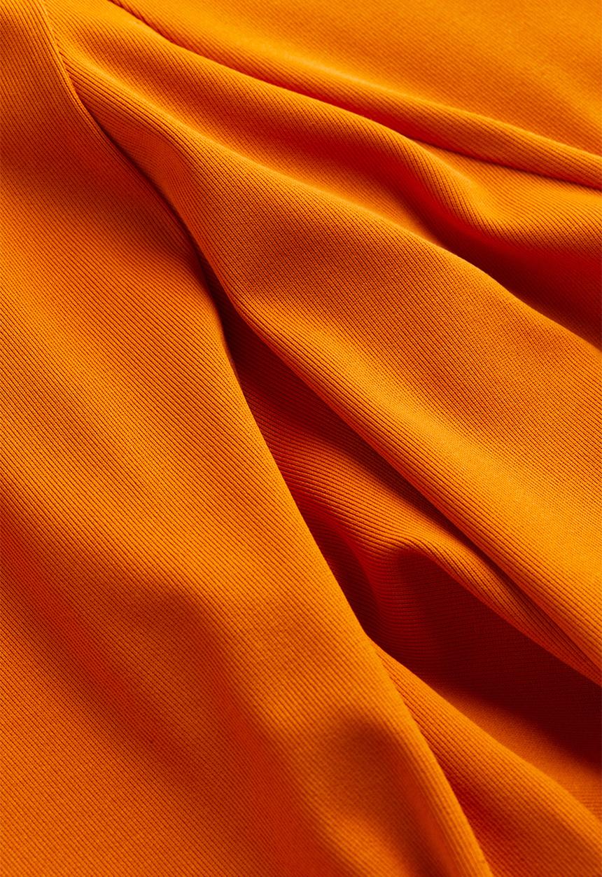 H&M - Godet-pleated jersey dress - orange