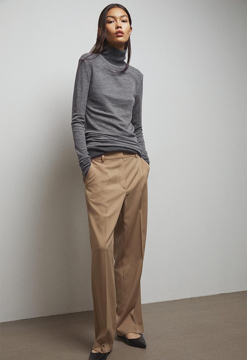 H&M - Tailored twill trousers - beige