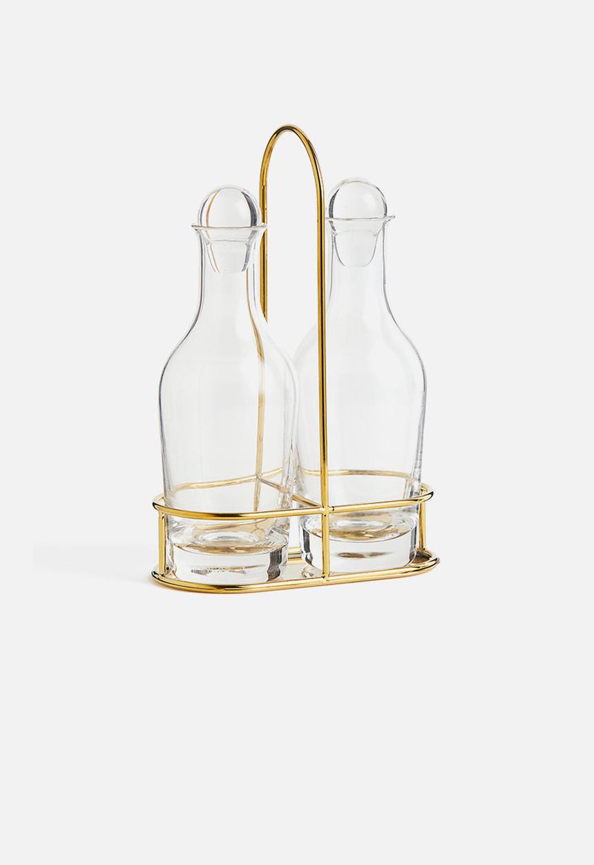 H&M - Oil and vinegar set - transparent & gold