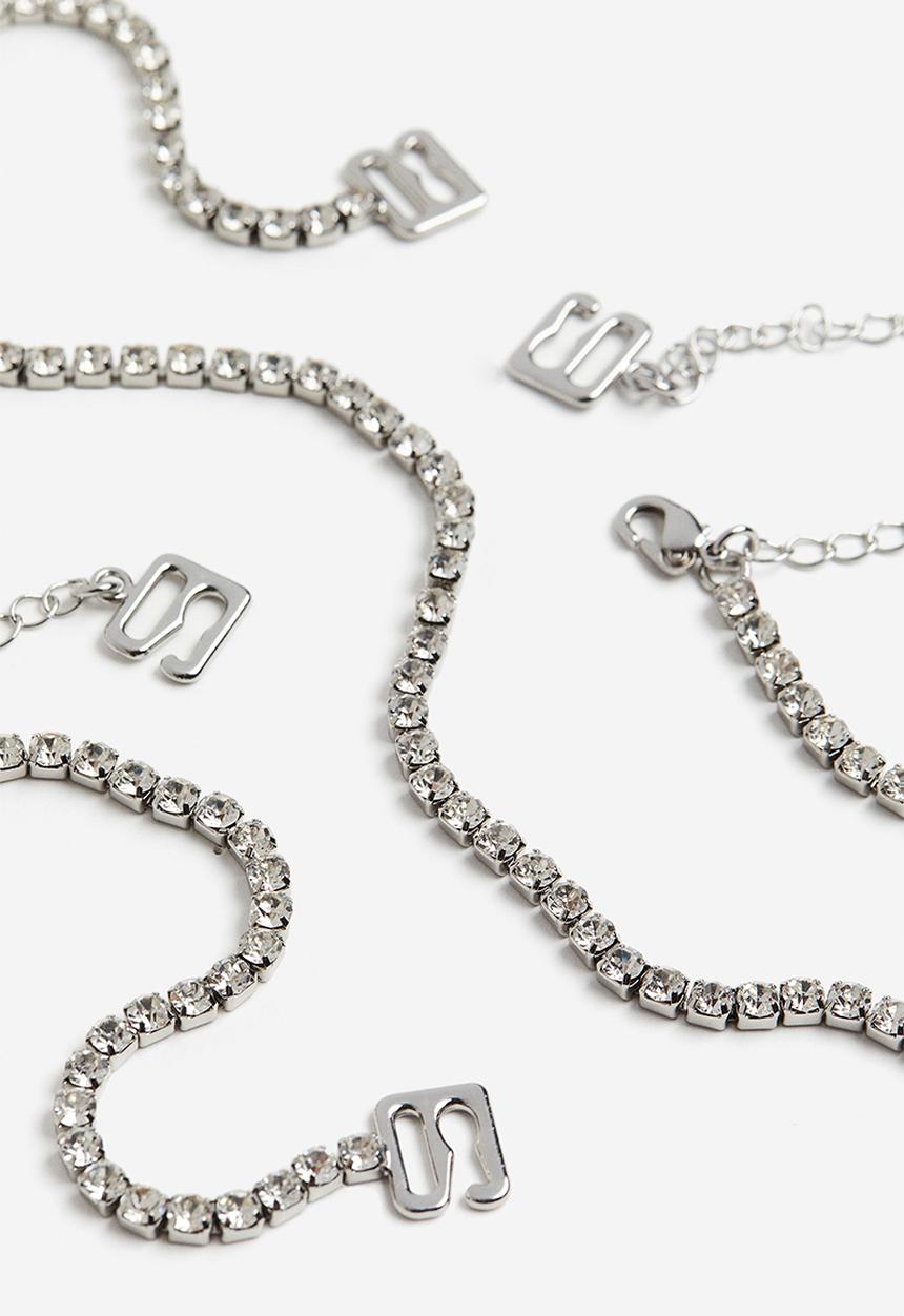 H&M - Fancy bra straps - silver