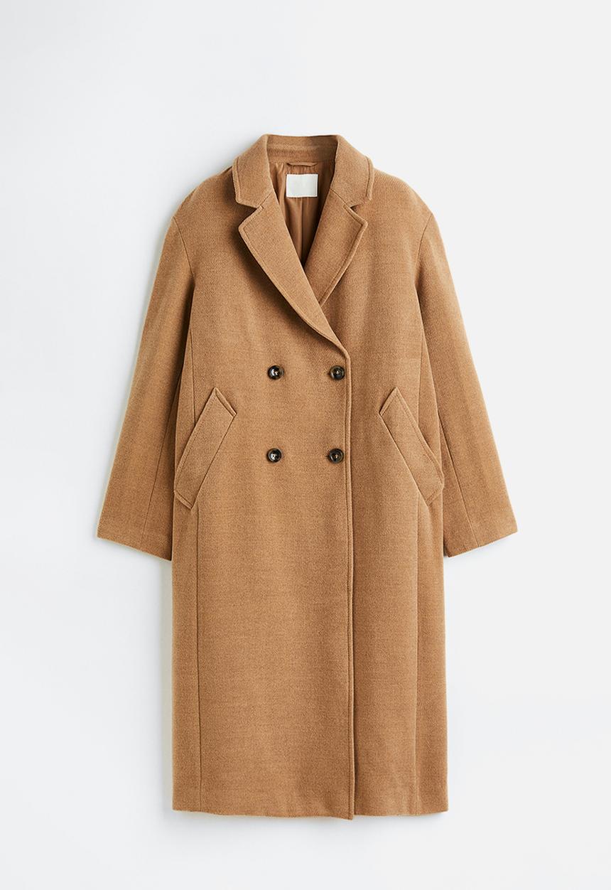 H&M - Double-breasted coat - beige
