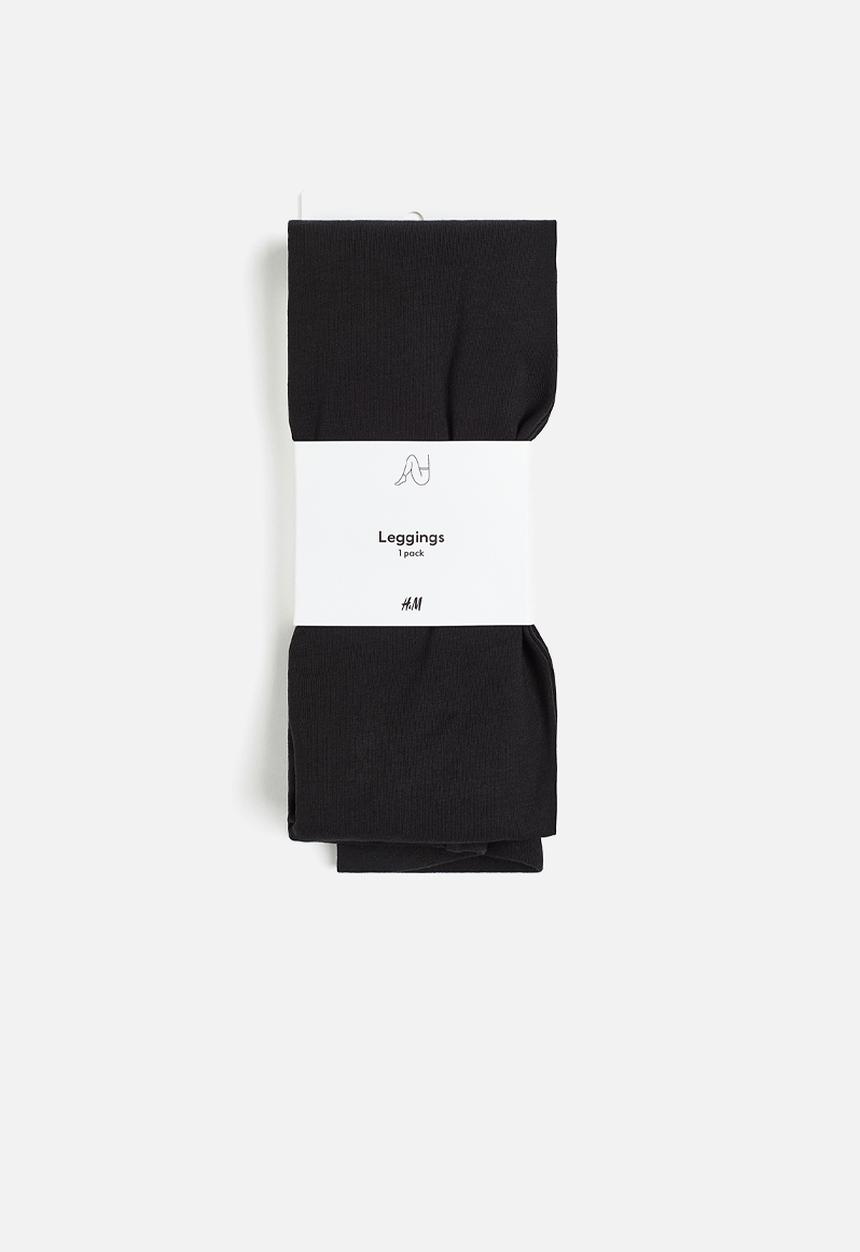 H&M - Cotton leggings - black