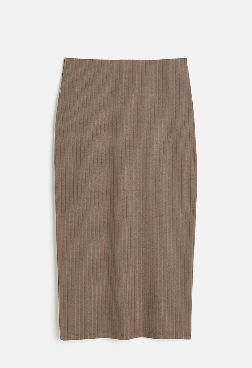 H&M - Ribbed skirt - beige