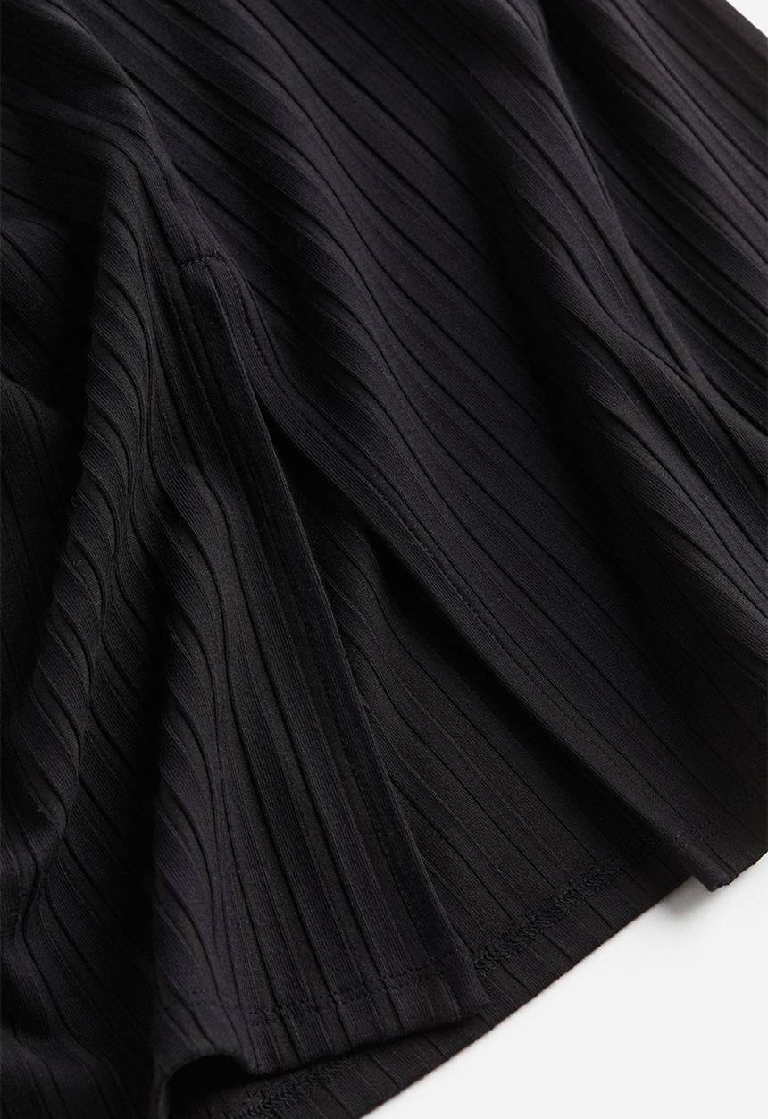 H&M - Ribbed skirt - black