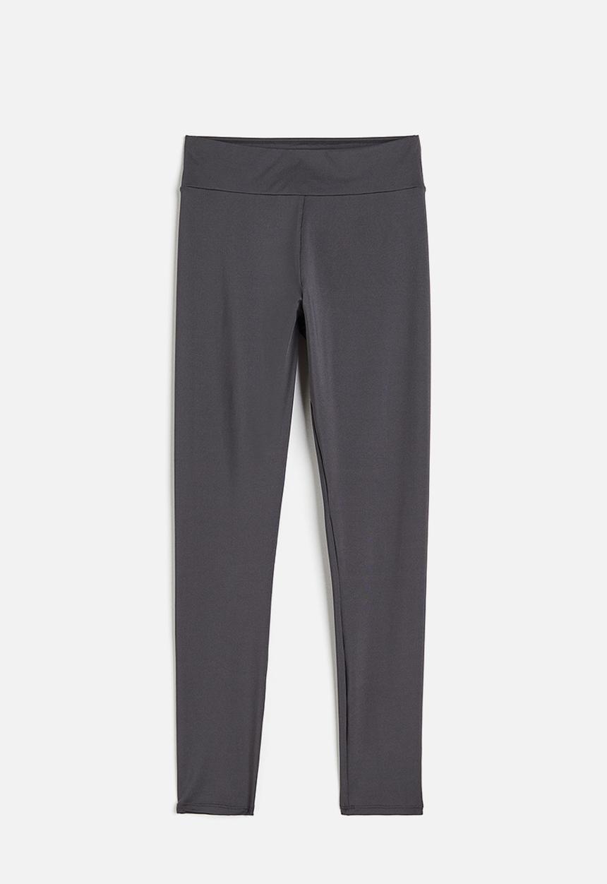 H&M - Microfibre leggings - dark grey