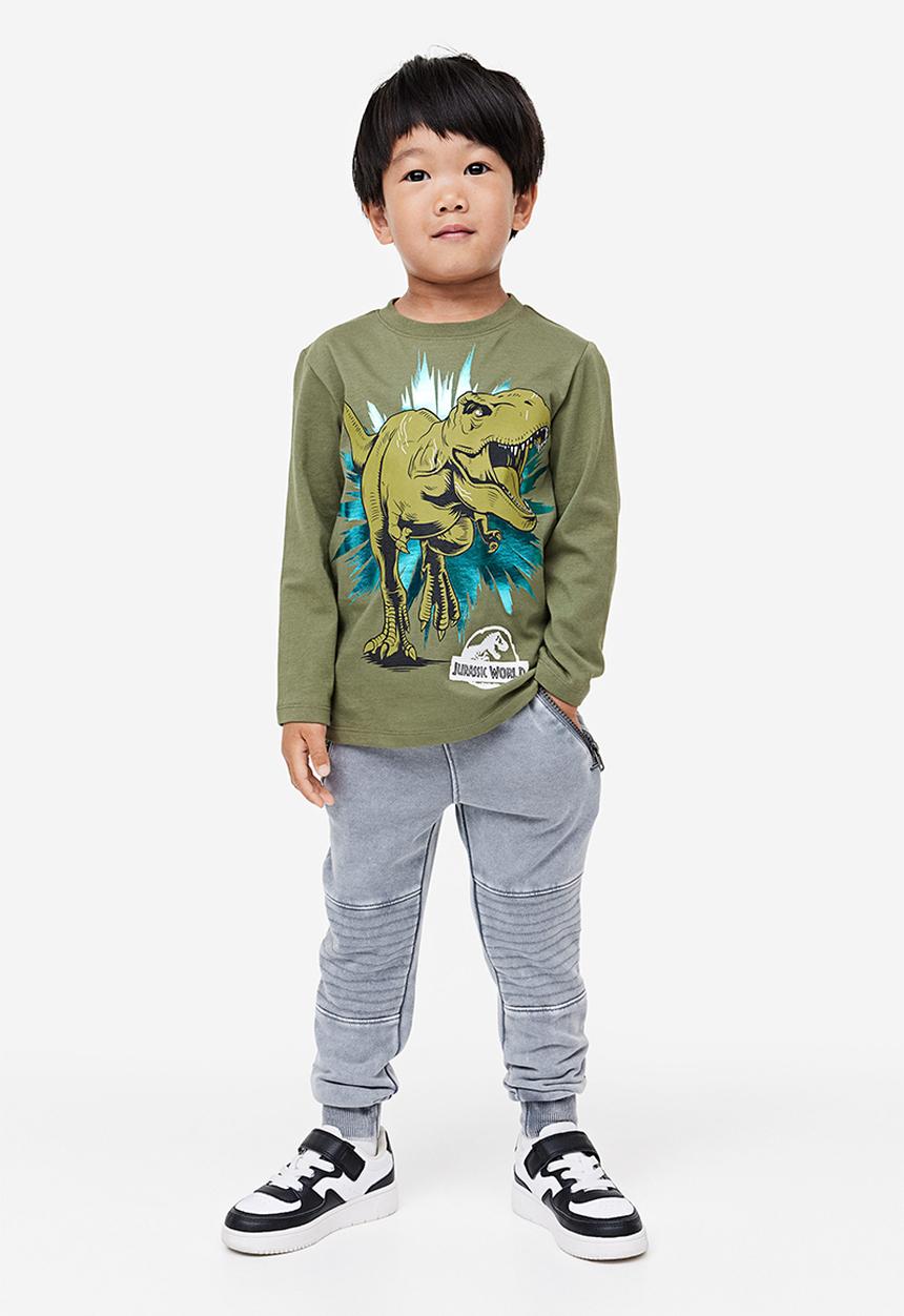 H&M - 2-pack biker joggers - grey & black