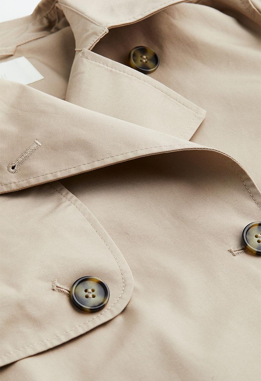 H&M - Double-breasted trench coat - beige