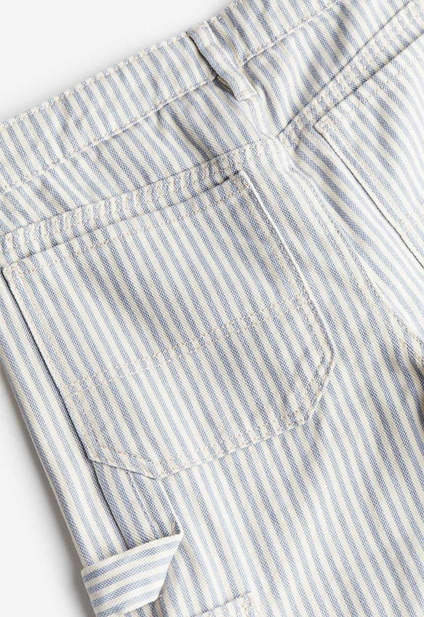 H&M - Wide leg cargo trousers - blue multi