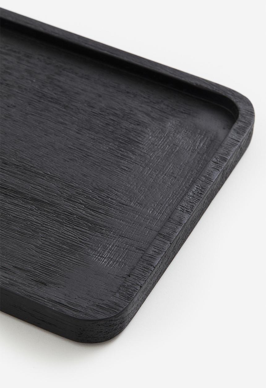 H&M - Wooden tray - black