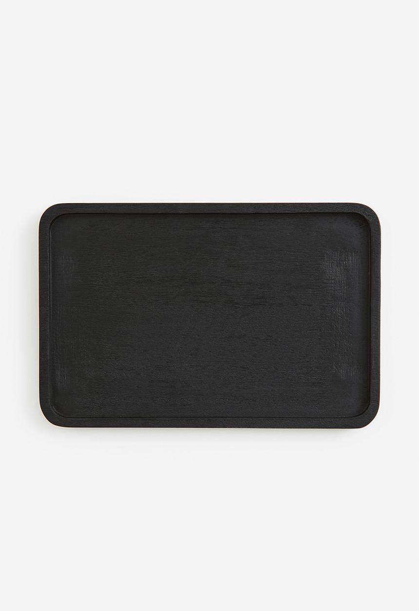H&M - Wooden tray - black