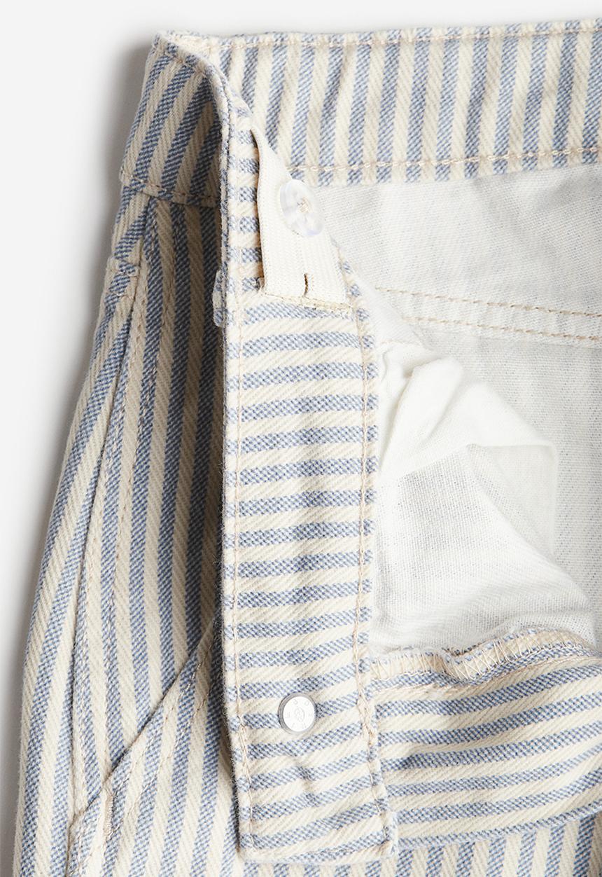 H&M - Wide leg cargo trousers - blue multi
