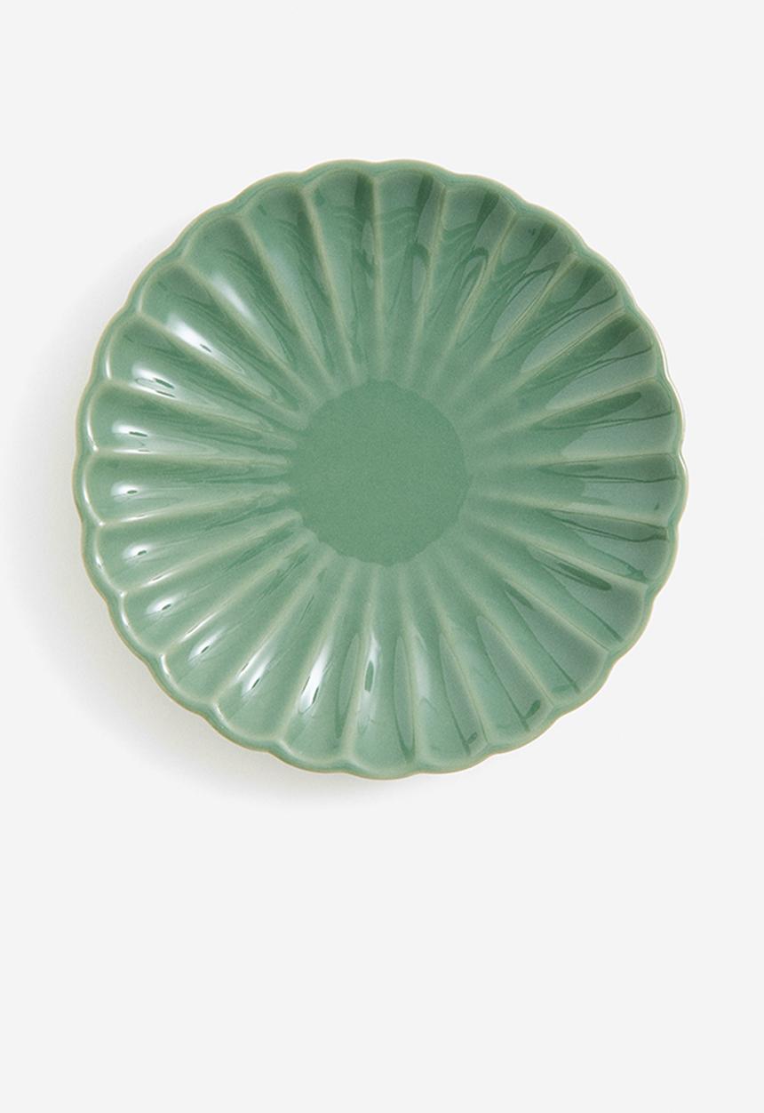 H&M - Small porcelain dish - green