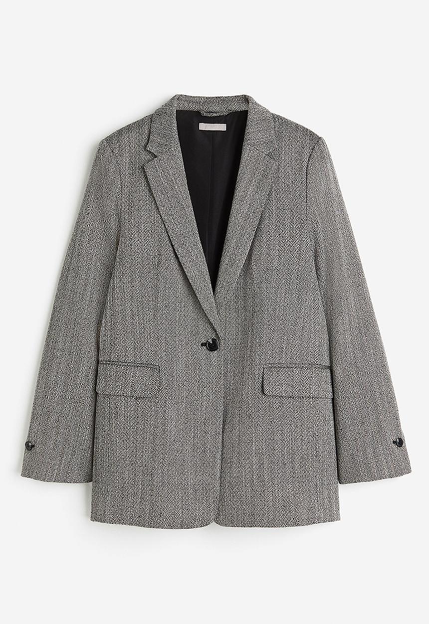 H&M - Single-breasted blazer - grey