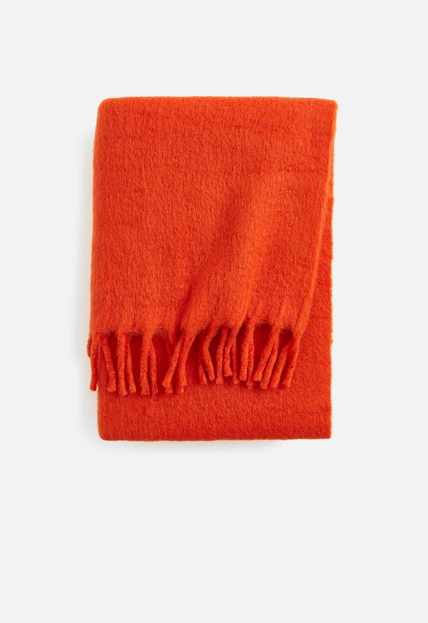 H&M - Wool-blend blanket - orange