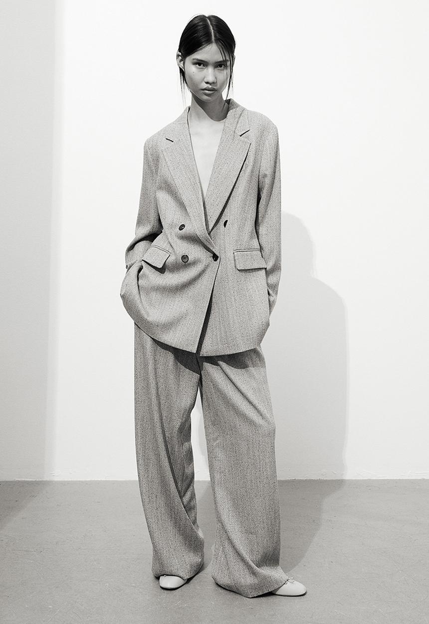 H&M - Wide trousers - Greige