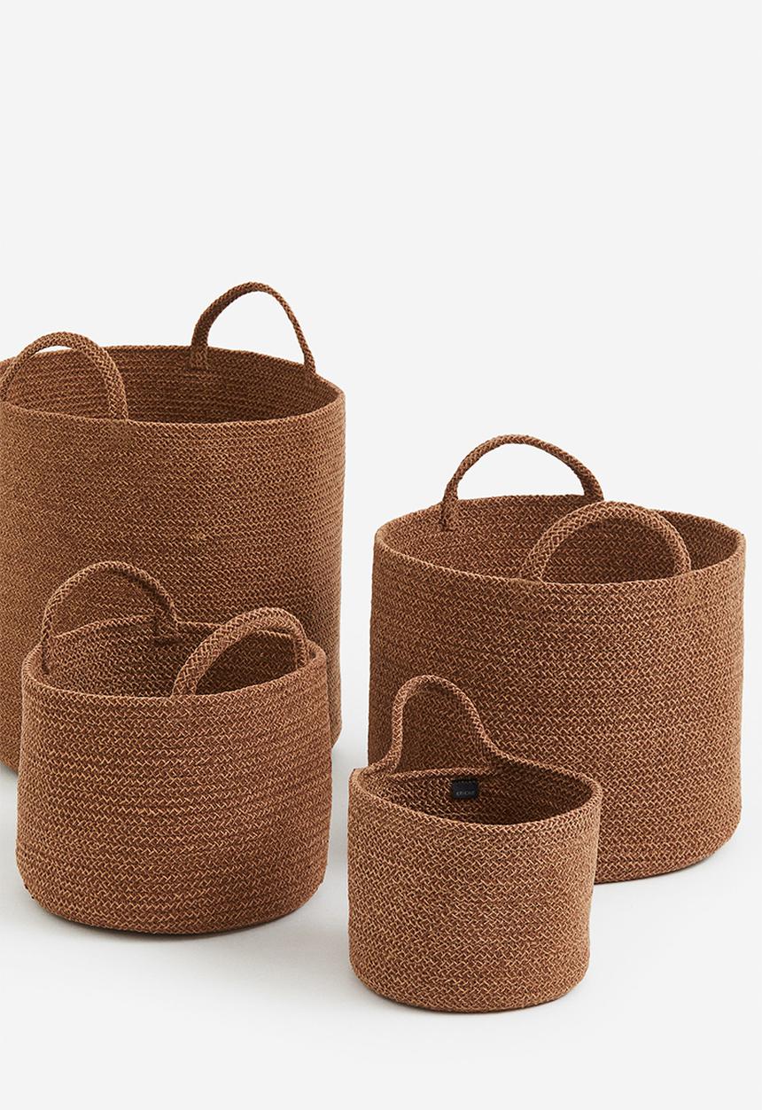 H&M - Cotton wall storage basket - brown