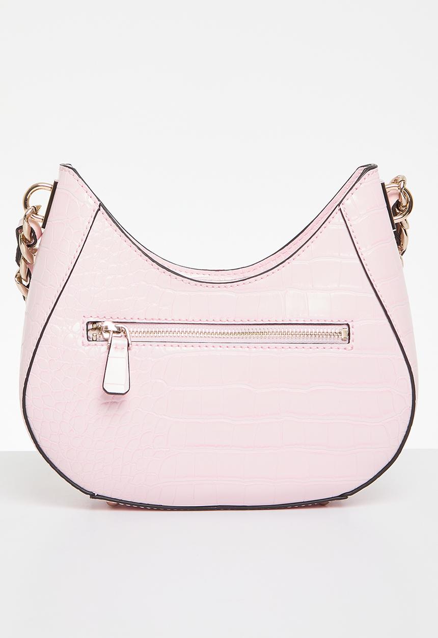 GUESS - Nelka top zip crossbody - pale pink