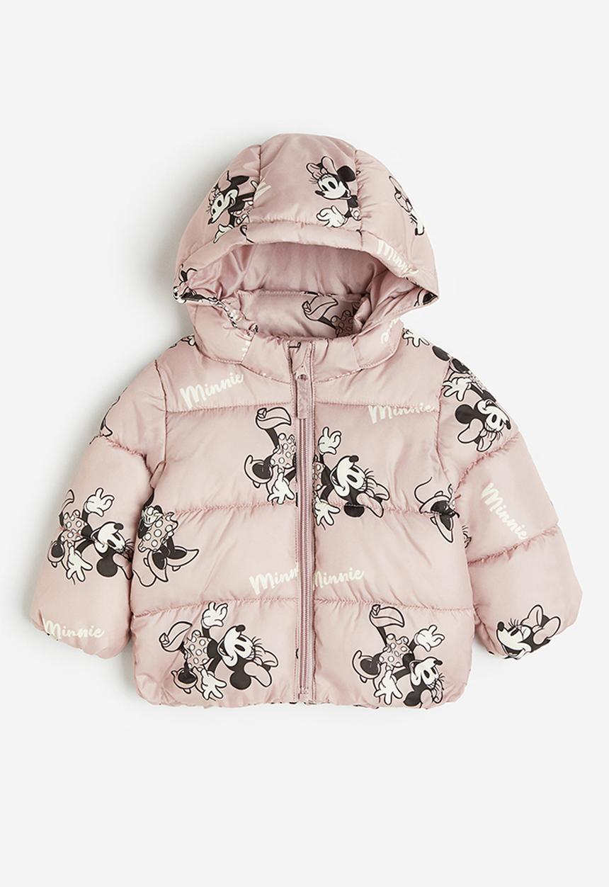 H&M - Patterned puffer jacket - pink