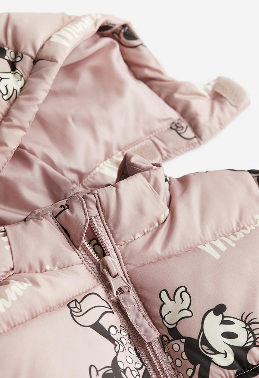 H&M - Patterned puffer jacket - pink
