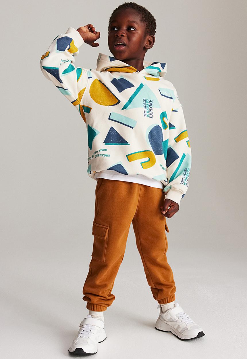 H&M - Printed hoodie - beige