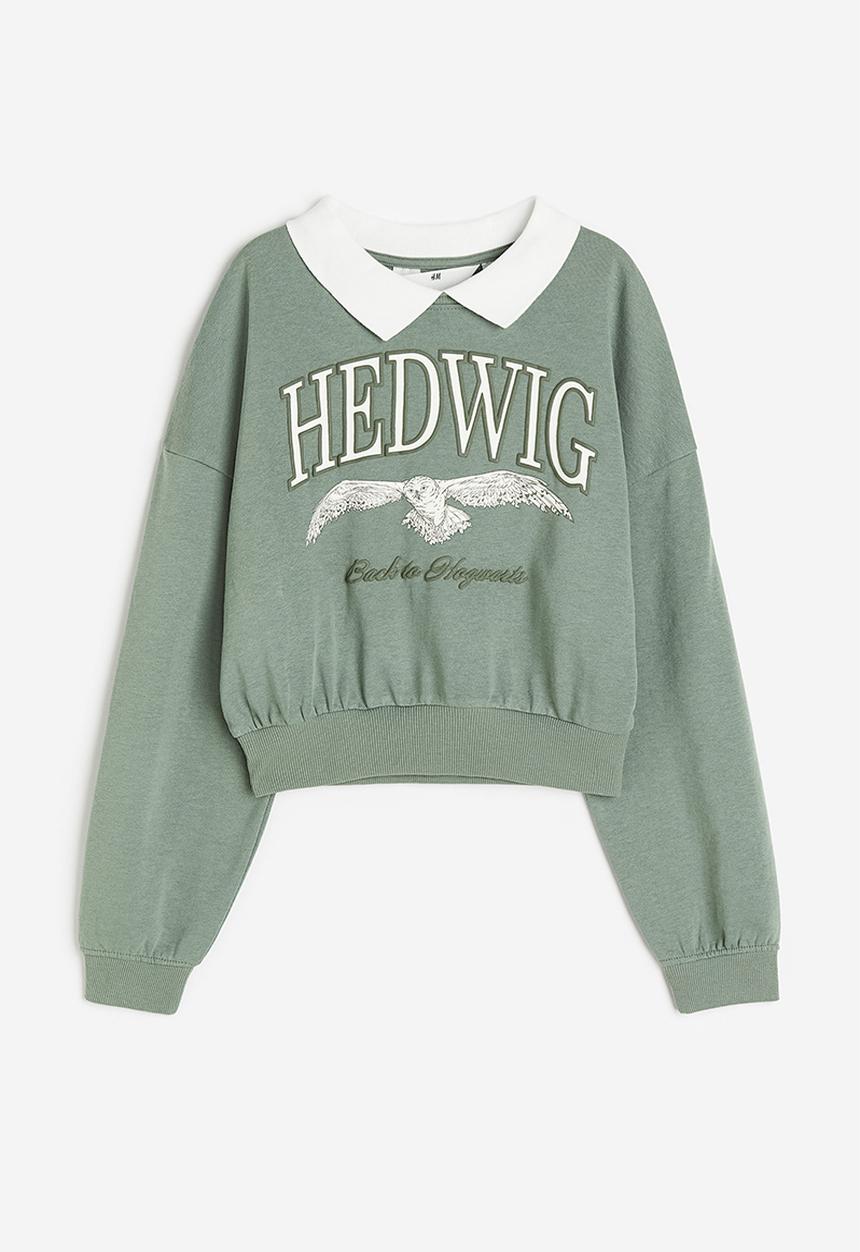 H&M - Oversized sweatshirt - green, multi