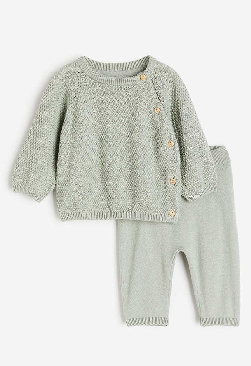 H&M - 2-piece cotton set - green