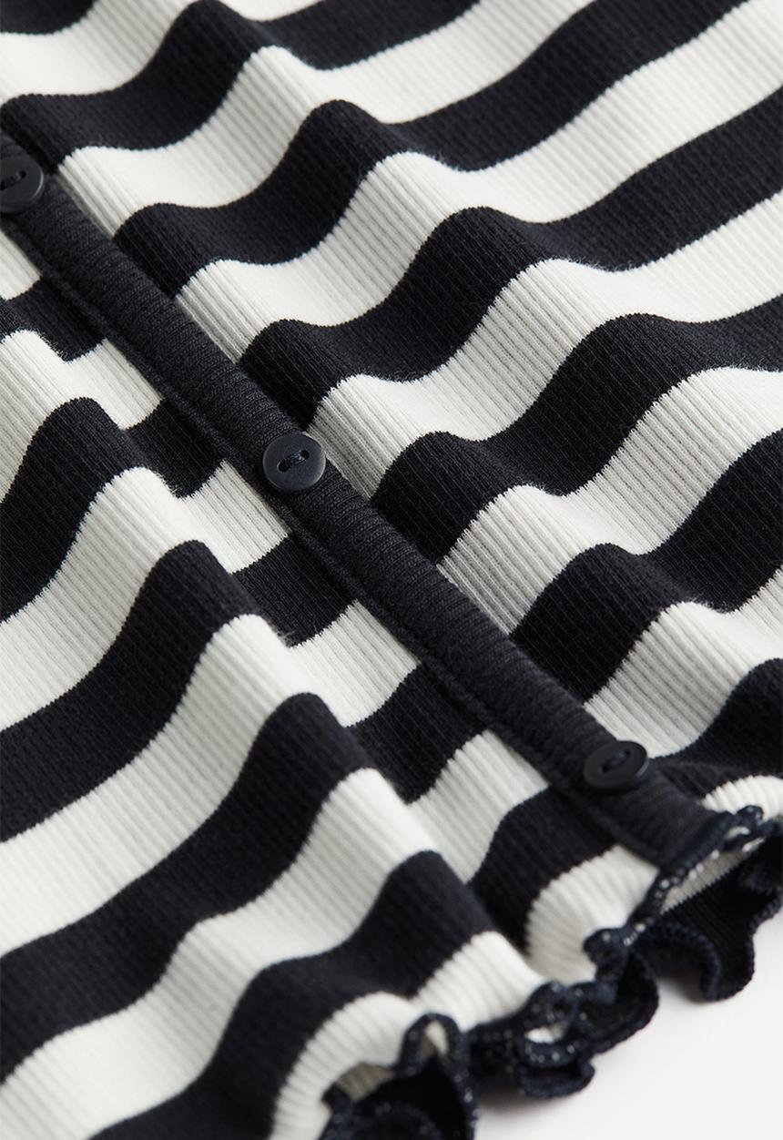 H&M - Long-sleeved jersey top - black